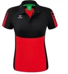 Erima Six Wings Poloshirt Damen - rot/schwarz - 38