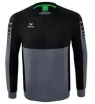 Erima Six Wings Sweatshirt Herren - slate grey/schwarz - S