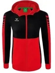 Erima Six Wings Trainingsjacke mit Kapuze Damen - rot/schwarz - 3