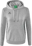 Erima Essential Team Kapuzensweat Damen - hellgrau melange/slate