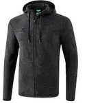 Erima Fleecejacke Kinder - schwarz melange - 128