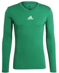 adidas Team Base Shirt Longsleeve Herren - gr&uuml;n - L