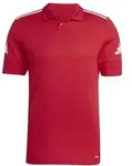 adidas Squadra25 Cotton Poloshirt Herren - rot/wei&szlig; - 2XL