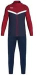 Jako Polyesteranzug Iconic - marine/chili rot - S