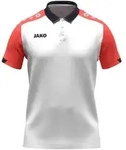 Jako Polo Dynamic Kinder - wei&szlig;/coral/marine - 140