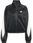 adidas Stadium Trainingsjacke Damen - schwarz/wei&szlig; - L