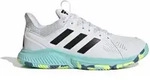 adidas Court Flight Schuhe Damen - white/core black/flash aqua -