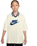 Nike Sportswear Oversize T-Shirt Kinder - beige/blau - 158-170