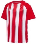 hummel Match Striped S/S Trikot Kinder - true red/white - 152
