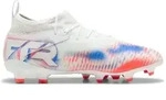 Puma Future 8 Match FG/AG Fu&szlig;ballschuhe Kinder - wei&szlig;/blau/rot -