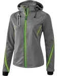 Erima Softshelljacke Function Damen - grau melange/green gecko -