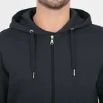 Jako Kapuzenjacke Organic - anthrazit - L