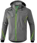 Erima Softshelljacke Function Kinder - grau melange/green gecko -
