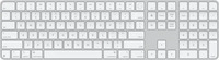 Apple MXK73LB/A, Apple Magic Keyboard mit Touch ID und Ziffernblock (USB-C) Silber US