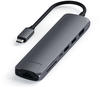 Satechi ST-UCSMA3M, Satechi Aluminum USB-C Slim Multi-Port 7 in 1 Adapter Space Grau