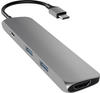 Satechi Aluminium Type-C Slim Mullti-Port Adapter 4K Space Grau USB-C 4 in 1