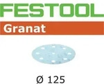 FESTOOL Schleifscheiben Granat STF &Oslash;125mm 8-Loch P100, 100Stk.