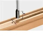 FESTOOL Nutfr&auml;ser mit best&uuml;ckter Grundschneide HW S12 D10/35