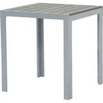 Gardissimo FIRE SOUL Nonwood Alu-Gartentisch Gartenm&ouml;bel 70x70cm silber