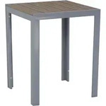 Gardissimo FIRE ALMA Nonwood Alu-Gartentisch Gartenm&ouml;bel 60x60cm silber