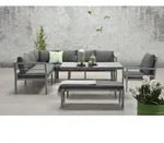 Garden Impressions BLAKES XL Alu Ecklounge Gartenm&ouml;bel Sitzgruppe links anthrazit