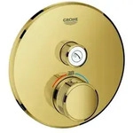 Grohe Grohtherm SmartControl Thermostat mit einem Absperrventil, Wandrosette rund,