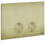 Gessi316 Bet&auml;tigungsplatte f&uuml;r Geberit Omega, Wandmontage, 54615727, Farbe: Messing