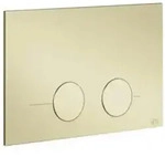 Gessi316 Bet&auml;tigungsplatte f&uuml;r Geberit Omega, Wandmontage, 54615710, Farbe: Messing