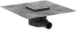 hansgrohe RainDrain Point Komplettset Punktablauf, 100x100, Edelstahl...
