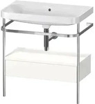 Duravit Happy D.2 Plus c-shaped Set mit Metallkonsole und Schubkasten,...