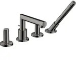 hansgrohe AXOR Uno 4-Loch Wannenrandarmatur, Zerogriff, Ausladung 152mm, 45444330,