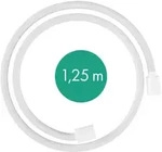 hansgrohe Designflex Textilbrauseschlauch, L&auml;nge 1250mm, 28220700, Farbe: Wei&szlig; Matt