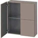 Duravit L-Cube Halbhochschrank, 2 T&uuml;ren, 700x243x800mm, LC116704343, Farbe: Basalt