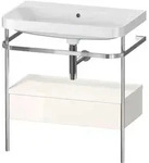 Duravit Happy D.2 Plus c-shaped Set mit Metallkonsole und Schubkasten,...