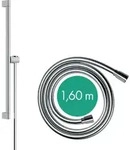 hansgrohe Unica Duschstange S PURO 65 cm, Easy Slide Duschkopfhalter, Isiflex