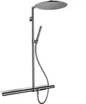 hansgrohe AXOR ShowerSolutions Showerpipe mit Thermostat 800 und Kopfbrause 350