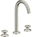 hansgrohe AXOR One 3-Loch Waschtischarmatur Select 170 mit Push-Open Ablaufgarnitur,