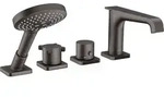 hansgrohe AXOR Citterio E 4-Loch Wannenrandarmatur mit Thermostat, 36411340,...