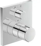 Duravit C.1 Wannenthermostat Unterputz, eckige Rosette, mit Ab- und...