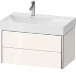 Duravit XSquare Waschtischunterbau wandh&auml;ngend, 2 Schubk&auml;sten, Becken links,