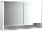 emco loft Lichtspiegelschrank mit Unterfach, 1200mm, 2 T&uuml;ren, Aufputzmodell,