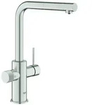 GROHE Blue Pure Minta Einhand-Sp&uuml;ltischarmatur, Ausladung 223mm, L-Auslauf,