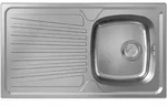 hansgrohe S21 Einbausp&uuml;le 342, Edelstahl, mit Abtropffl&auml;che, 860x500mm,...