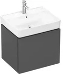 hansgrohe Xanuia Q Waschtisch, mit 1 Hahnloch und &Uuml;berlauf, 600 &times; 480 mm,...