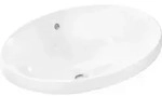 hansgrohe Xuniva D Einbauwaschtisch, mit &Uuml;berlauf, ohne Hahnloch, 550x400mm,...