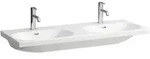 LAUFEN LUA Doppelwaschtisch, 3 Hahnl&ouml;cher, mit &Uuml;berlauf, 1200x460mm, 4,