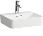 LAUFEN VAL Waschtisch-Schale, 1 Hahnloch, mit &Uuml;berlauf, 450x380mm,...