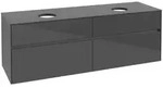 Villeroy & Boch Collaro Waschbeckenunterschrank, Wandmontage, 4 Ausz&uuml;ge, f&uuml;r 2