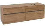 Villeroy & Boch Collaro Waschbeckenunterschrank, Waschbecken rechts, 4 Ausz&uuml;ge,