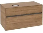 Villeroy & Boch Collaro Waschbeckenunterschrank, 2 Ausz&uuml;ge, Waschbecken links,